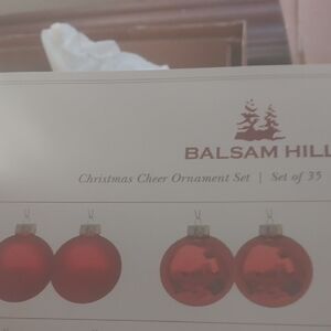 Red Christmas Cheer Ornament Set